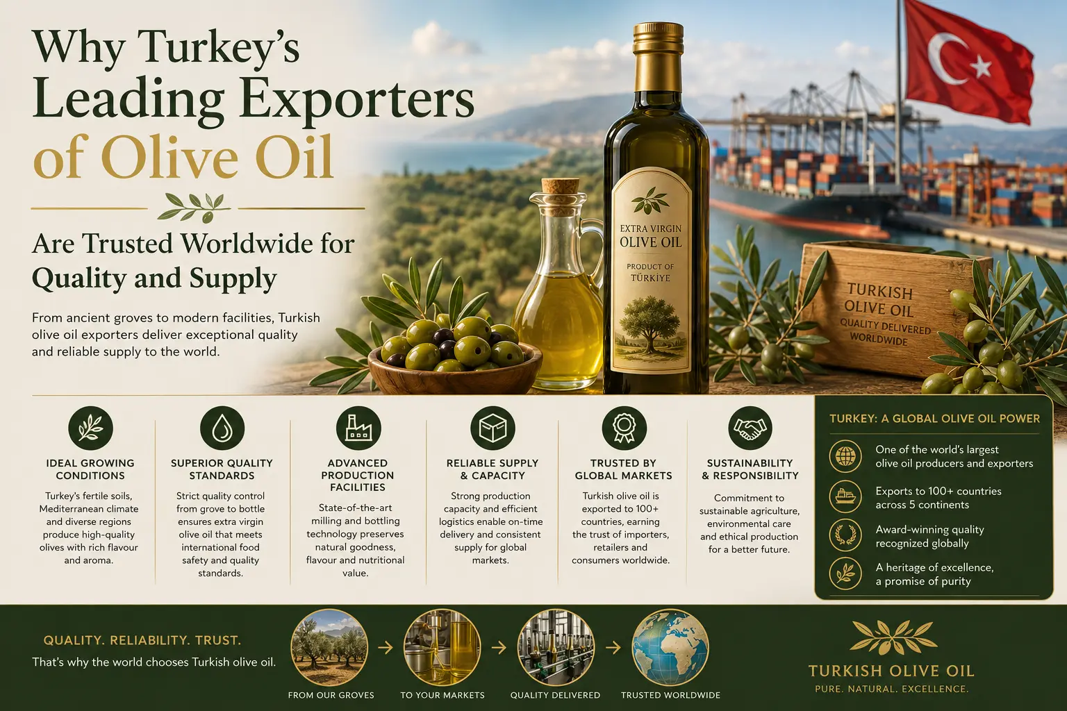 Why Turkey’s Leading Exporters of Olive Oil Are Trusted Worldwide for Quality and Supply