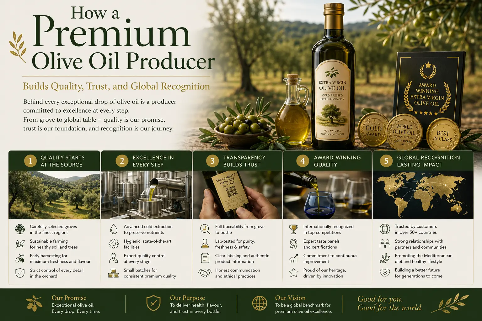 How a Premium Olive Oil Producer Builds Quality, Trust, and Global Recognition